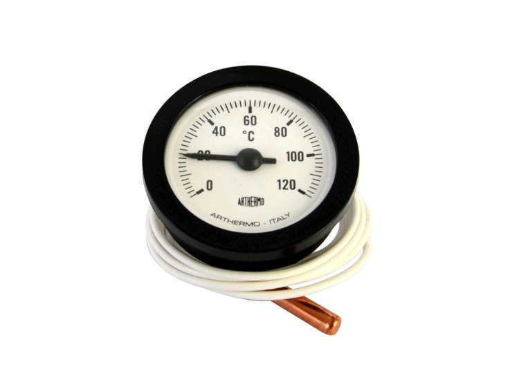 Termometer (0...+120°C) ARTHERMO Ø52x22mm med kapilärrör