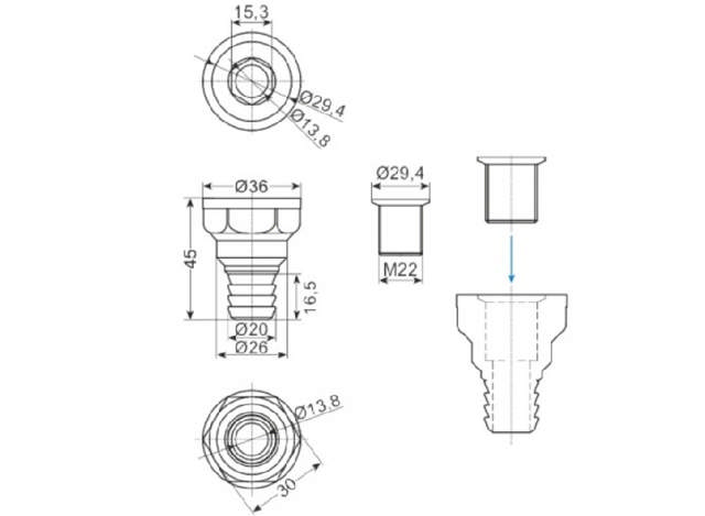 Avloppspip enkel rak vit